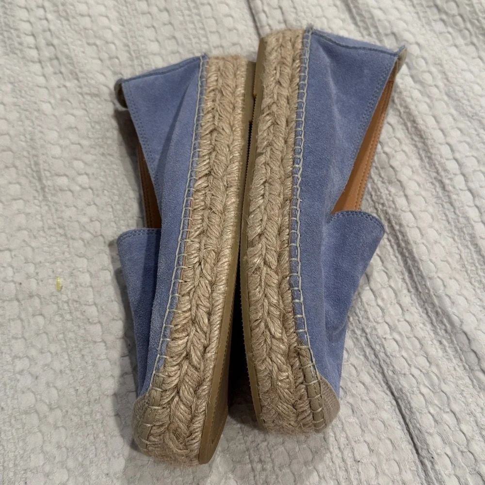 Vidorreta Periwinkle Blue Suede Slip-On Espadrilles | Size 39 (US 8.5)